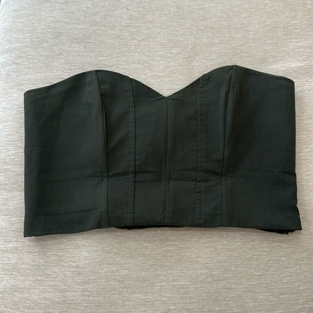 Green Zara corset top